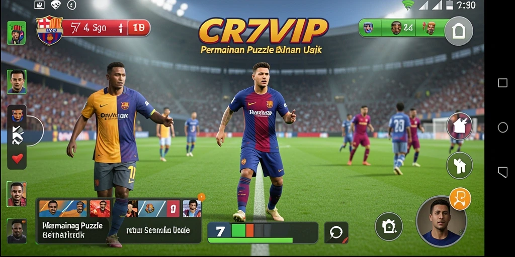 Tampilan gameplay CR7VIP yang menantang dan menarik.