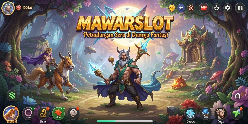 Tangkapan layar utama MAWARSLOT menampilkan aksi pertarungan yang seru.