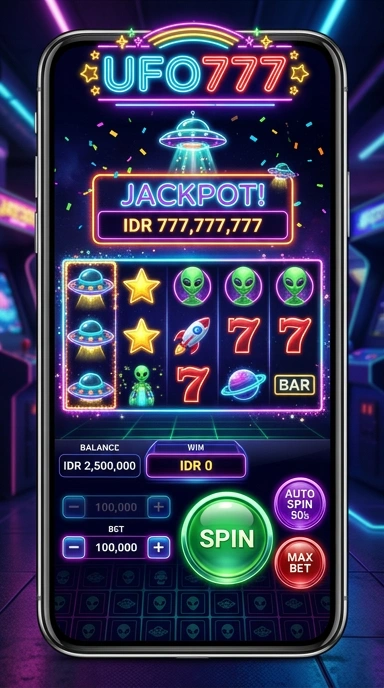 Tampilan utama aplikasi ufo777 yang mudah digunakan.